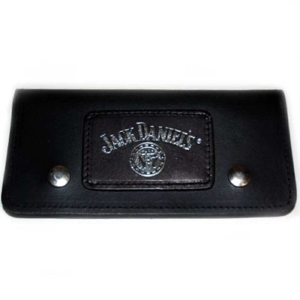 Jack Daniel’s Leather Wallet with Silver logo